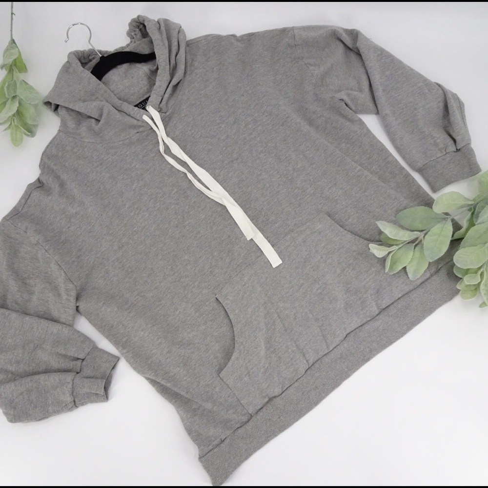 ELOQUII Heathered Grey Hoodie Size 22/24